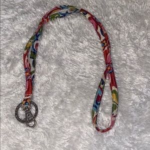 Vera Bradley hope garden lanyard